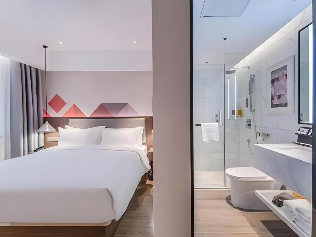 Bed in Borrman Hotel Hezhou High Speed Railway Station Guangming Avenue