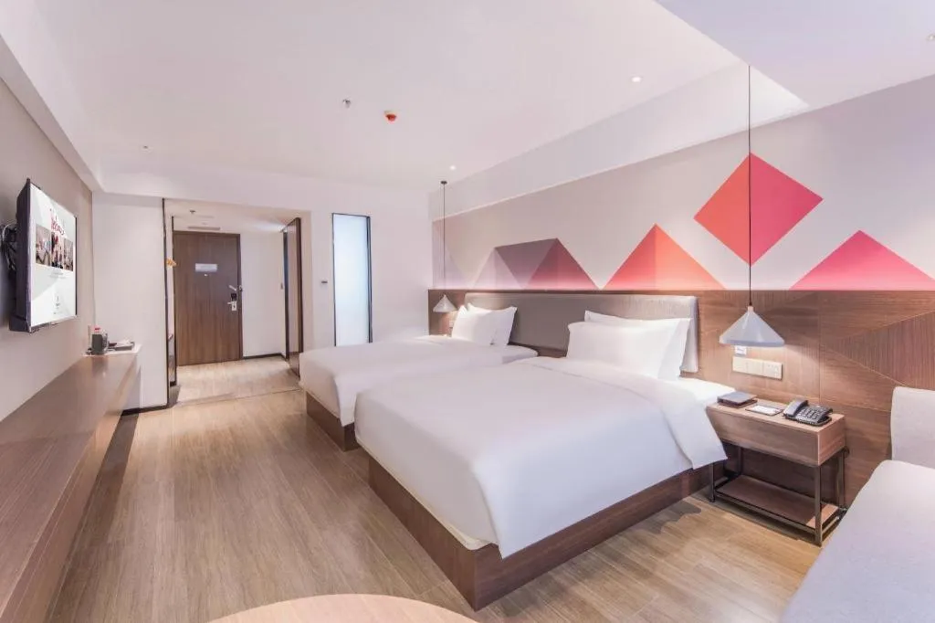 Bed in Borrman Hotel Hezhou High Speed Railway Station Guangming Avenue