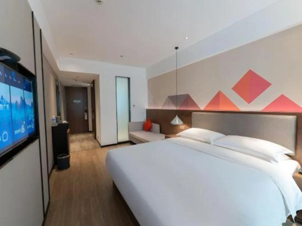 Bed in Borrman Hotel Hezhou High Speed Railway Station Guangming Avenue