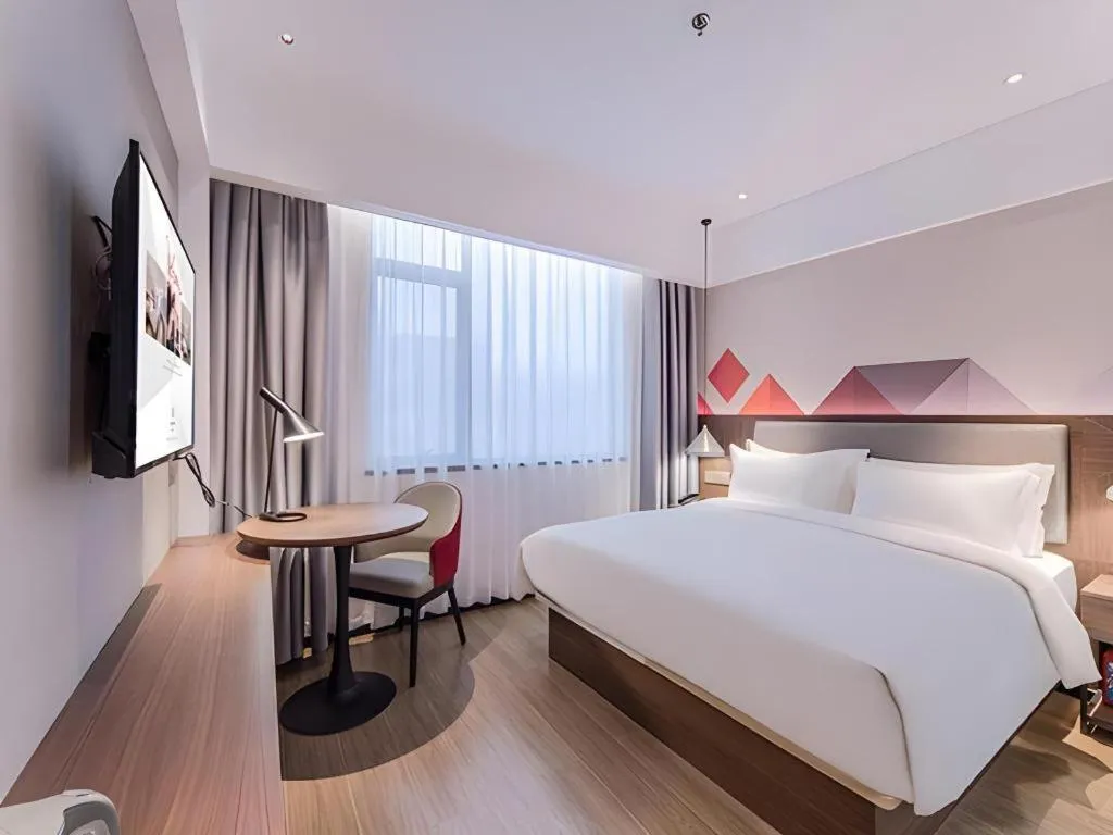 Bed in Borrman Hotel Hezhou High Speed Railway Station Guangming Avenue