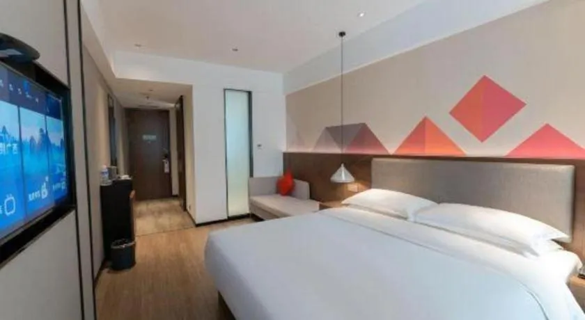 Bed in Borrman Hotel Hezhou High Speed Railway Station Guangming Avenue