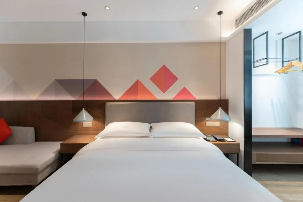 Bed in Borrman Hotel Hezhou High Speed Railway Station Guangming Avenue