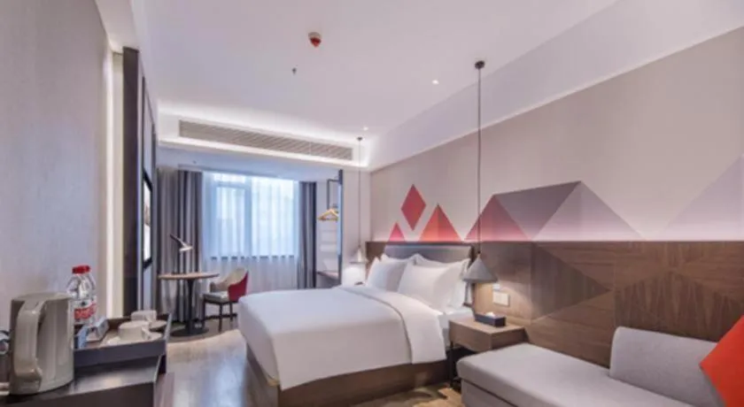 Bed in Borrman Hotel Hezhou High Speed Railway Station Guangming Avenue