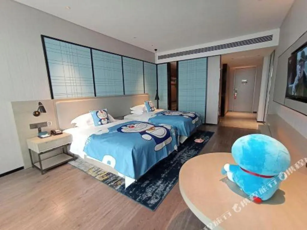 Bed in Echarm Hotel Fangchenggang Qisha