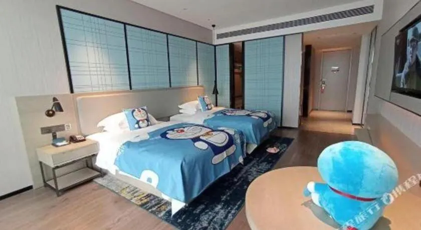 Bed in Echarm Hotel Fangchenggang Qisha