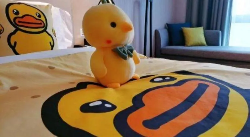 Bed in Echarm Hotel Fangchenggang Qisha