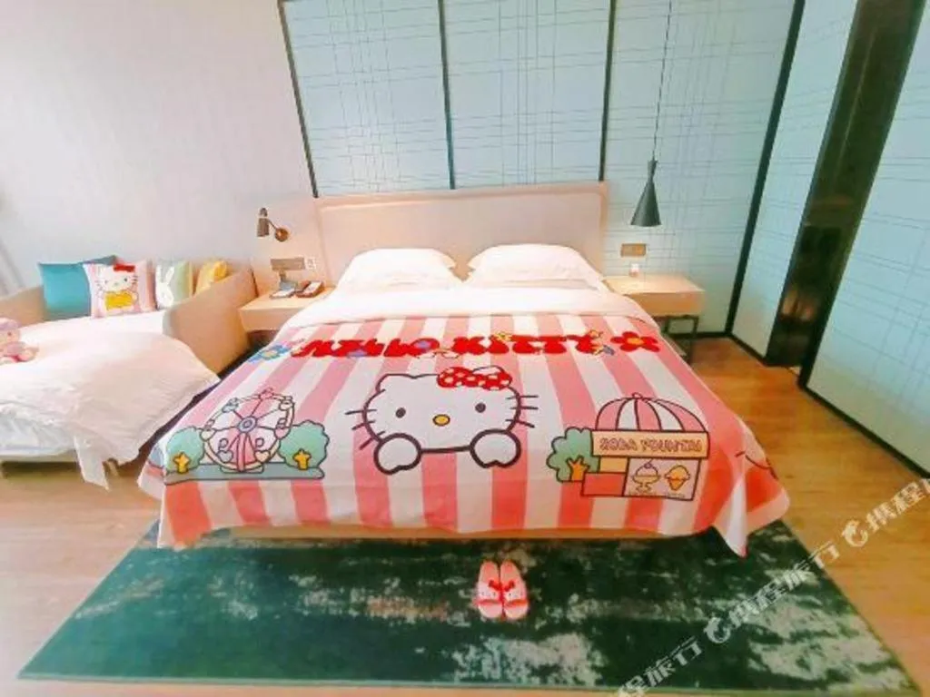 Bed in Echarm Hotel Fangchenggang Qisha