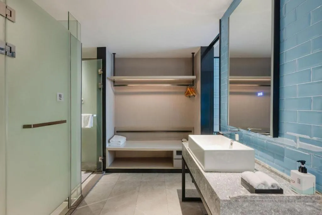 Bed in Echarm Hotel Fangchenggang Qisha