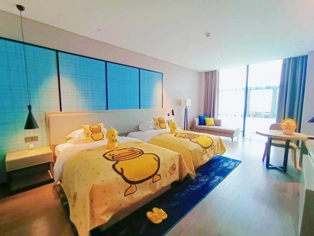 Bed in Echarm Hotel Fangchenggang Qisha