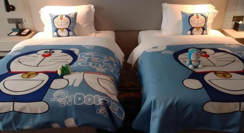 Bed in Echarm Hotel Fangchenggang Qisha