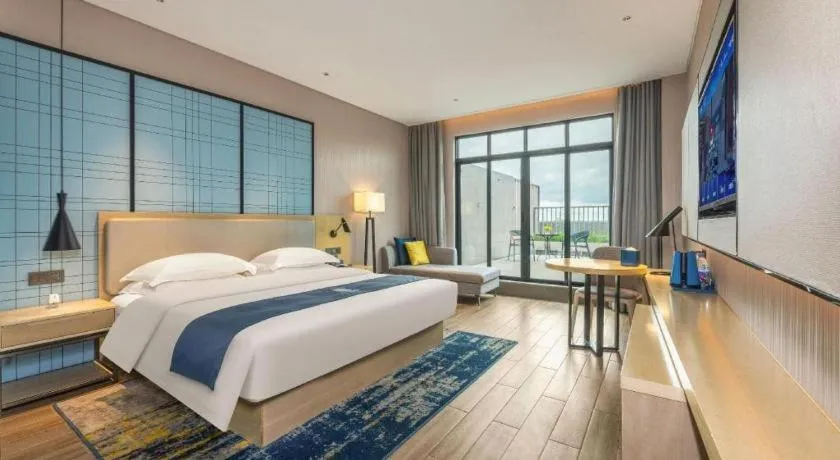 Bed in Echarm Hotel Fangchenggang Qisha