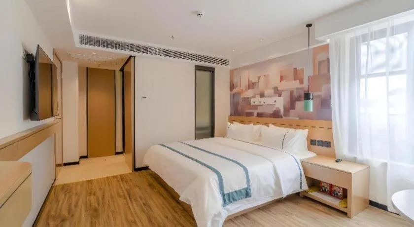 Bed in City Comfort Inn Hefei 1912 Ganghui Plaza