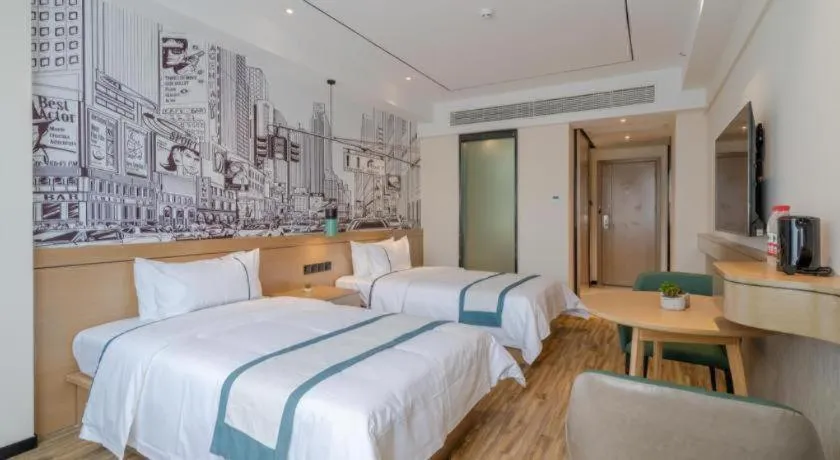 Bed in City Comfort Inn Hefei 1912 Ganghui Plaza