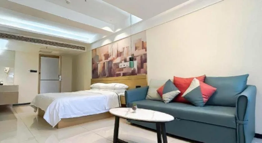 Bed in City Comfort Inn Hefei 1912 Ganghui Plaza