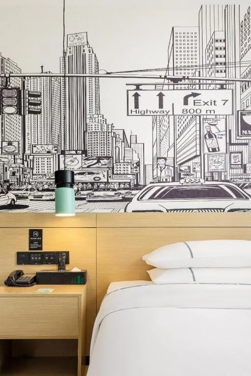 Bed in City Comfort Inn Yangxin High-speed Railway Station