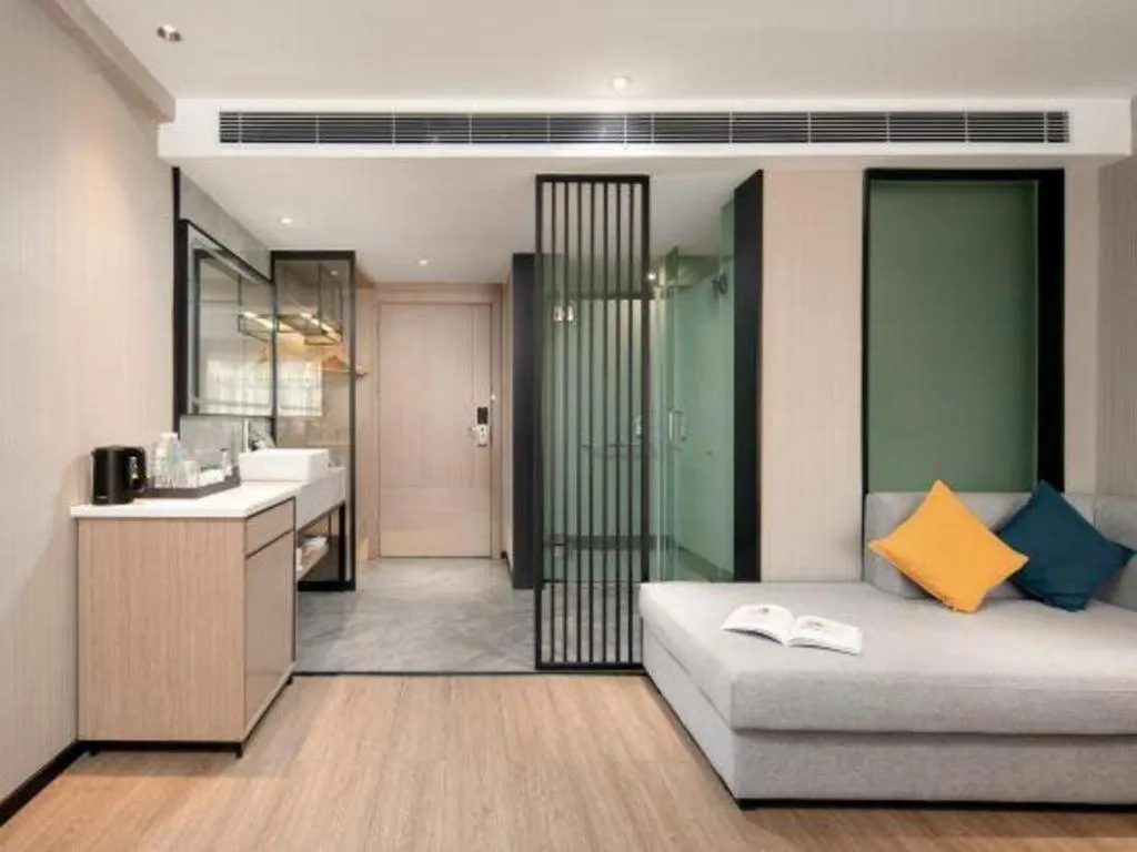 Bed in Borrman Hotel Changsha Meixi Lake West Bus Station Lugu