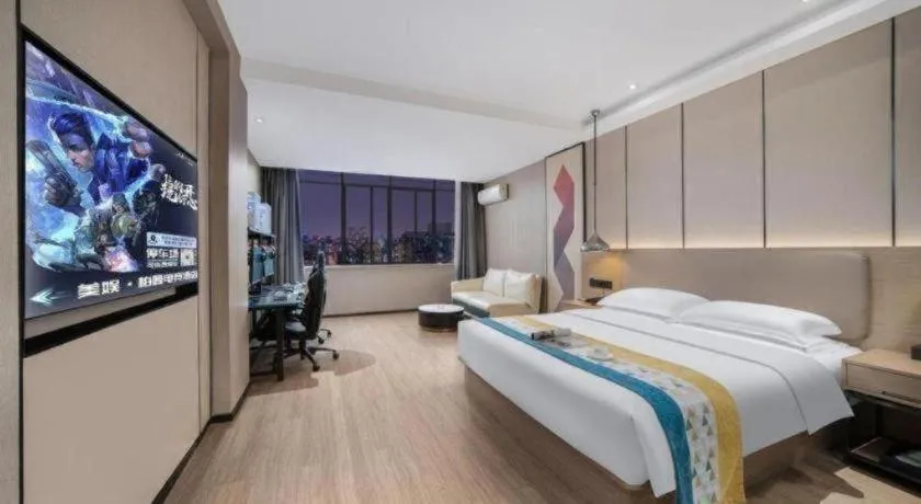 Bed in Borrman Hotel Changsha Meixi Lake West Bus Station Lugu