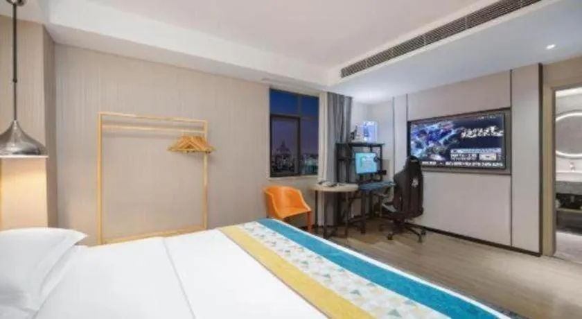 Bed in Borrman Hotel Changsha Meixi Lake West Bus Station Lugu