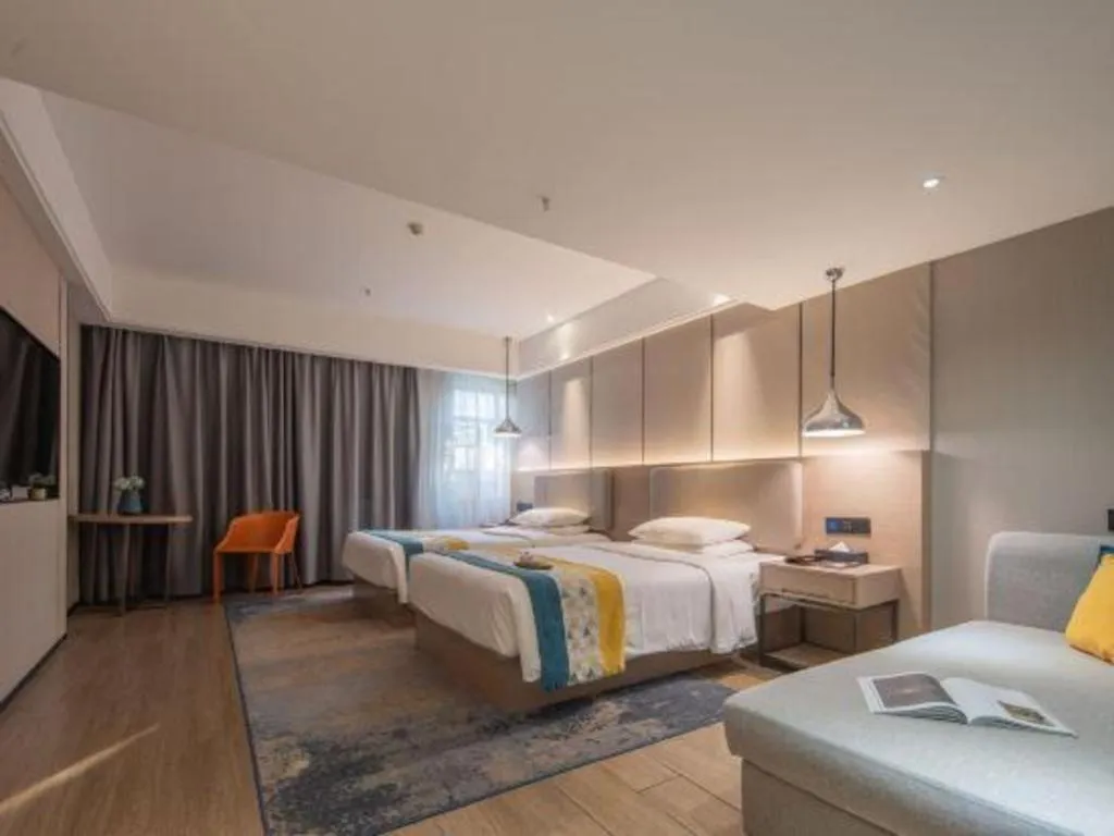 Bed in Borrman Hotel Changsha Meixi Lake West Bus Station Lugu