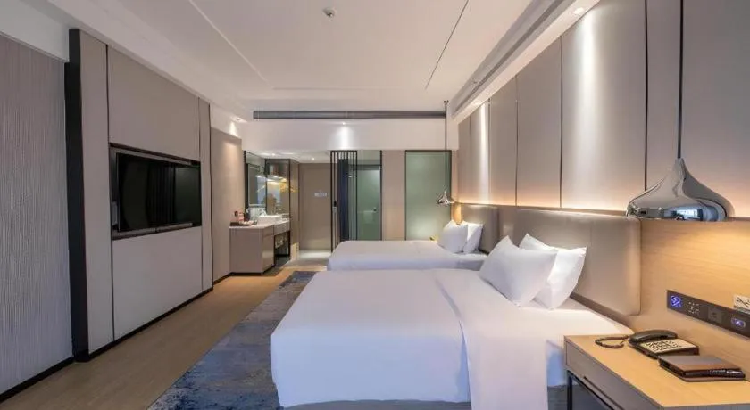 Bed in Borrman Hotel Changsha Meixi Lake West Bus Station Lugu