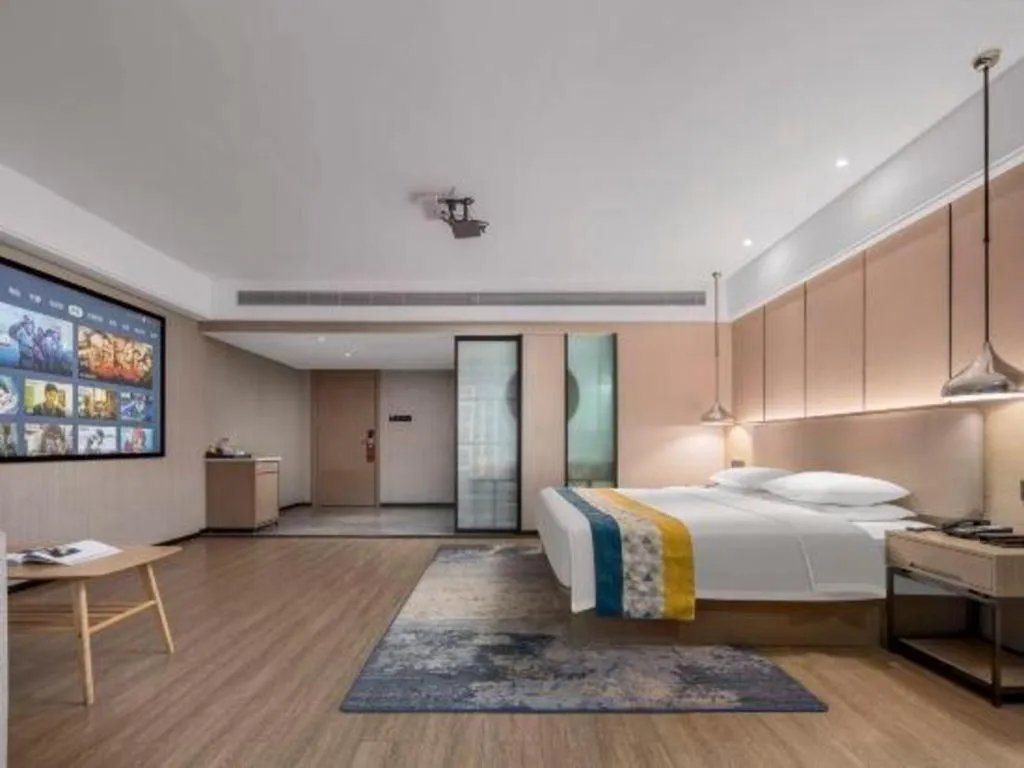 Bed in Borrman Hotel Changsha Meixi Lake West Bus Station Lugu