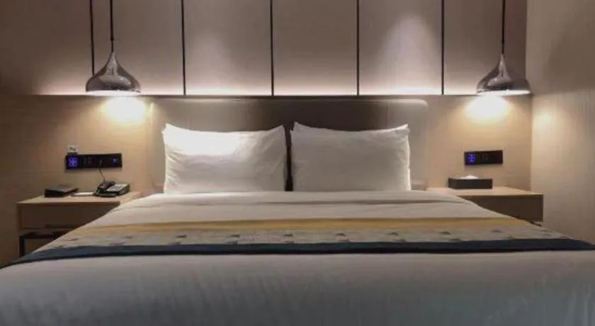 Bed in Borrman Hotel Changsha Meixi Lake West Bus Station Lugu