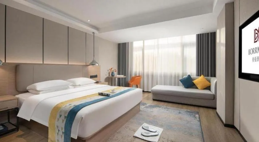 Bed in Borrman Hotel Changsha Meixi Lake West Bus Station Lugu