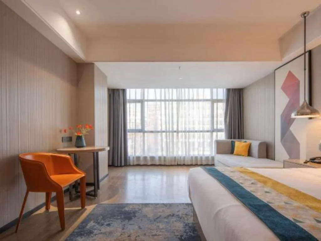 Bed in Borrman Hotel Changsha Meixi Lake West Bus Station Lugu