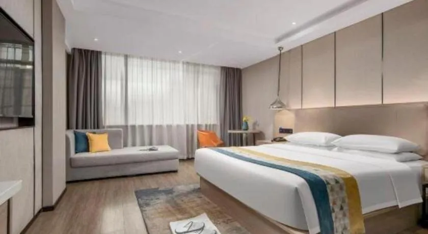 Bed in Borrman Hotel Changsha Meixi Lake West Bus Station Lugu