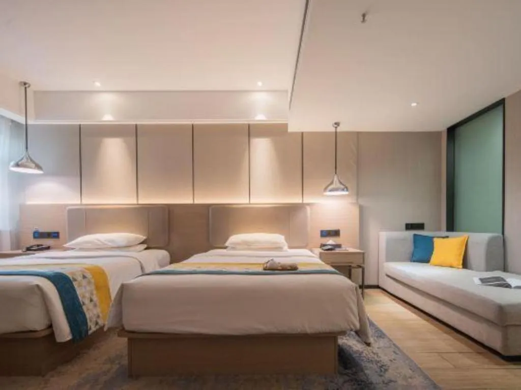 Bed in Borrman Hotel Changsha Meixi Lake West Bus Station Lugu