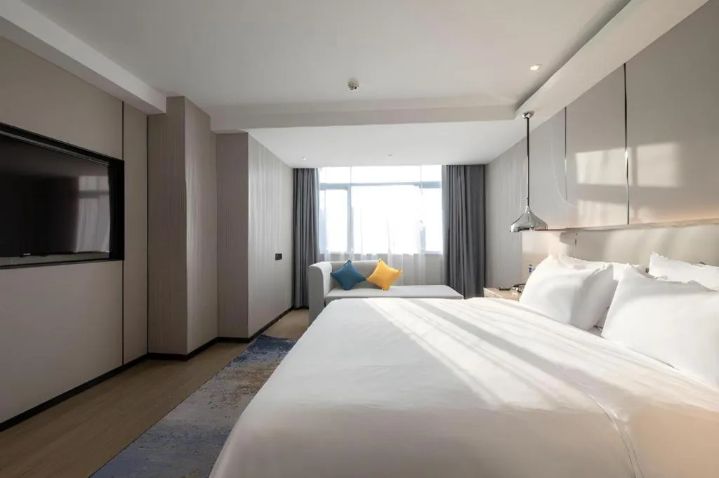 Bed in Borrman Hotel Changsha Meixi Lake West Bus Station Lugu