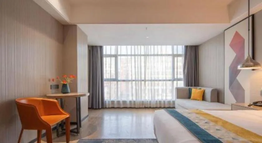 Bed in Borrman Hotel Changsha Meixi Lake West Bus Station Lugu