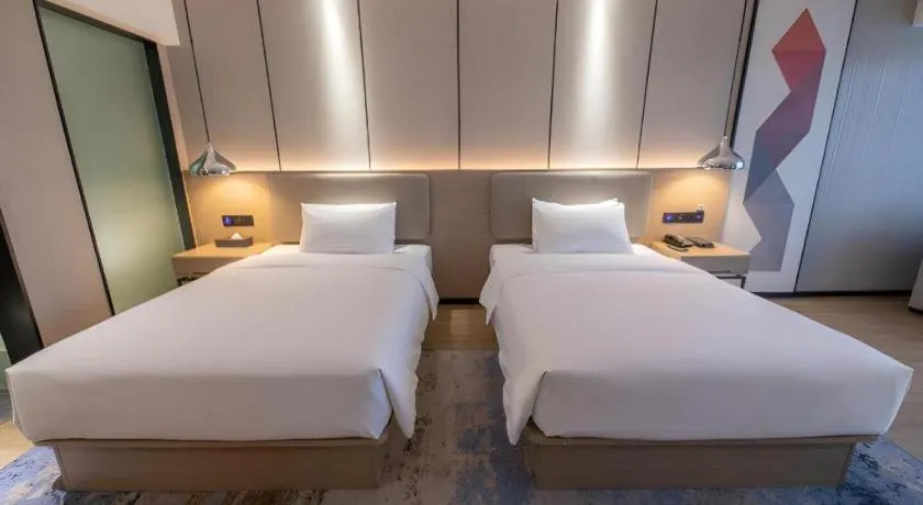 Bed in Borrman Hotel Changsha Meixi Lake West Bus Station Lugu