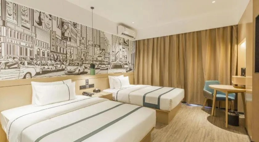 Bed in City Comfort Inn Fangchenggang Qisha