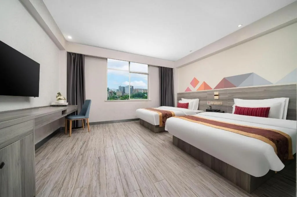 Bed in Borrman Hotel Fangchenggang Qisha