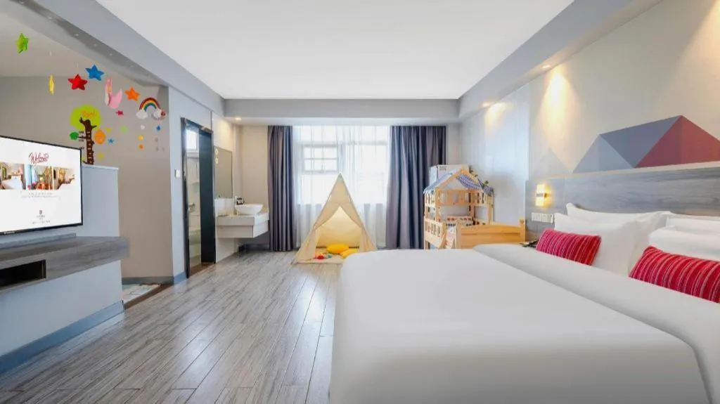 Bed in Borrman Hotel Fangchenggang Qisha