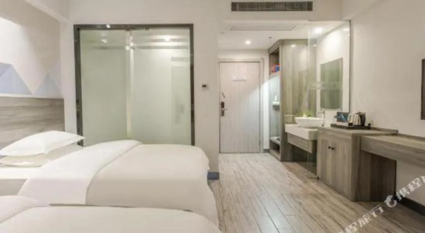 Bed in Borrman Hotel Fangchenggang Qisha