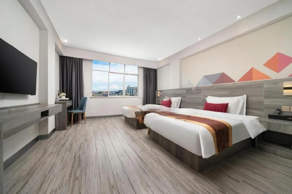 Bed in Borrman Hotel Fangchenggang Qisha