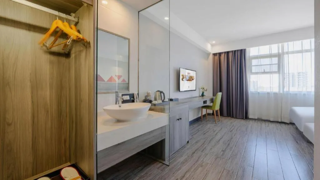 Bed in Borrman Hotel Fangchenggang Qisha