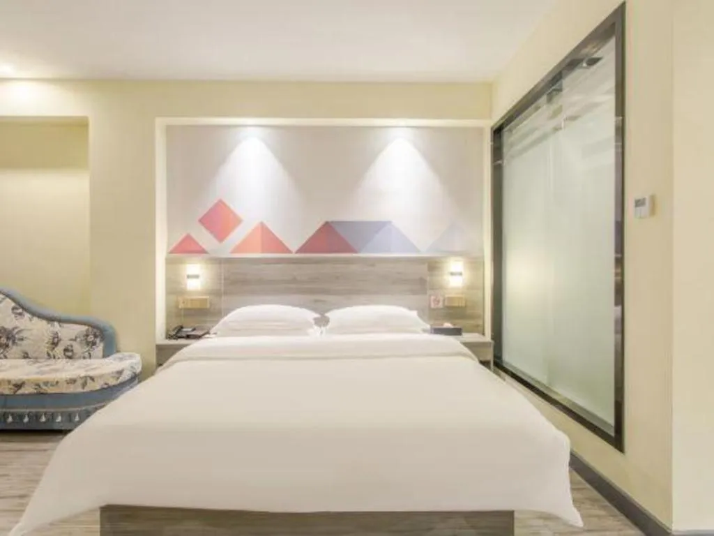 Bed in Borrman Hotel Fangchenggang Qisha