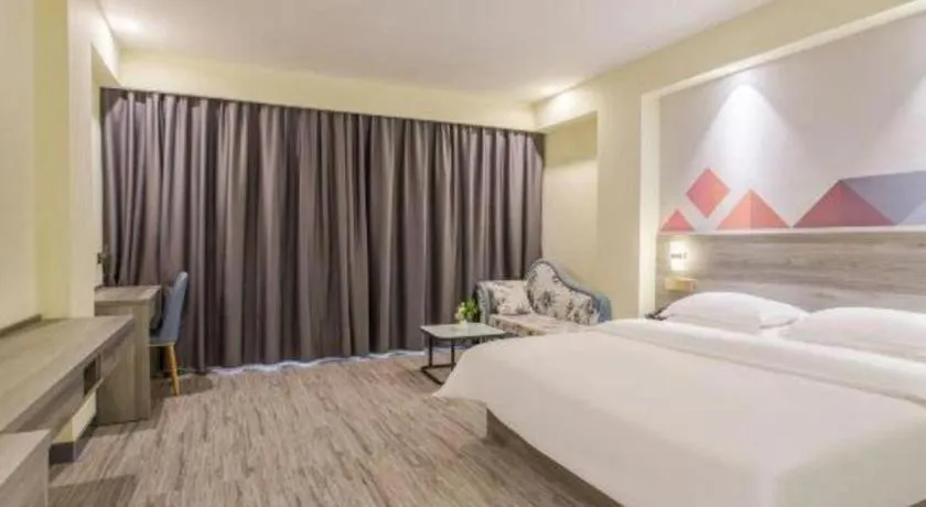 Bed in Borrman Hotel Fangchenggang Qisha