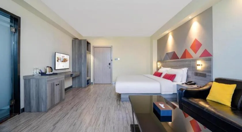 Bed in Borrman Hotel Fangchenggang Qisha