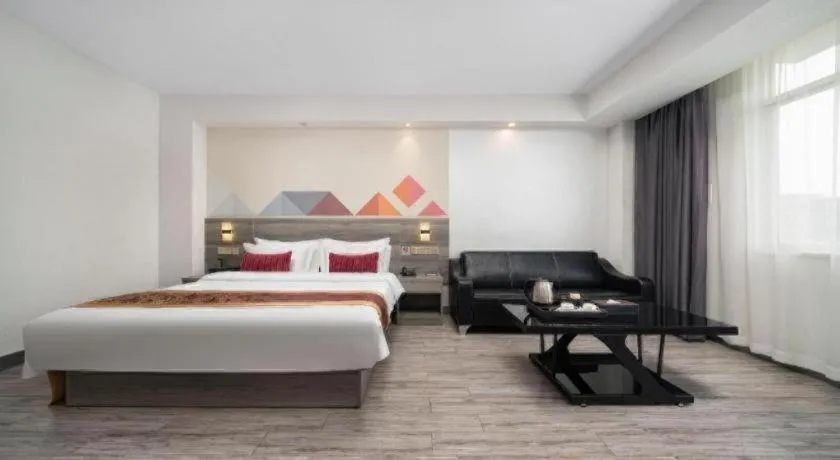 Bed in Borrman Hotel Fangchenggang Qisha