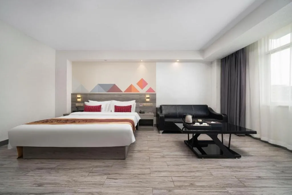 Bed in Borrman Hotel Fangchenggang Qisha