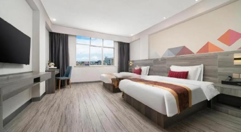 Bed in Borrman Hotel Fangchenggang Qisha