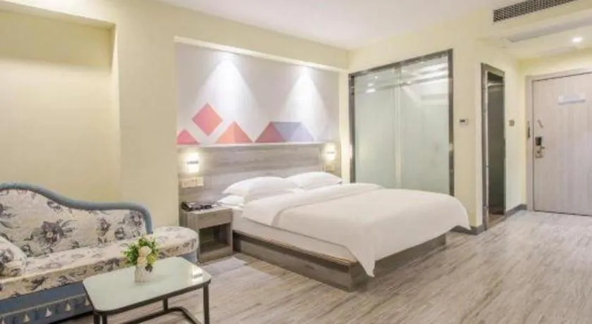 Bed in Borrman Hotel Fangchenggang Qisha