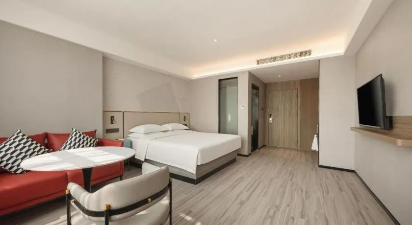 Bed in Borrman Hotel Fangchenggang Qisha