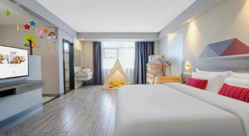 Bed in Borrman Hotel Fangchenggang Qisha