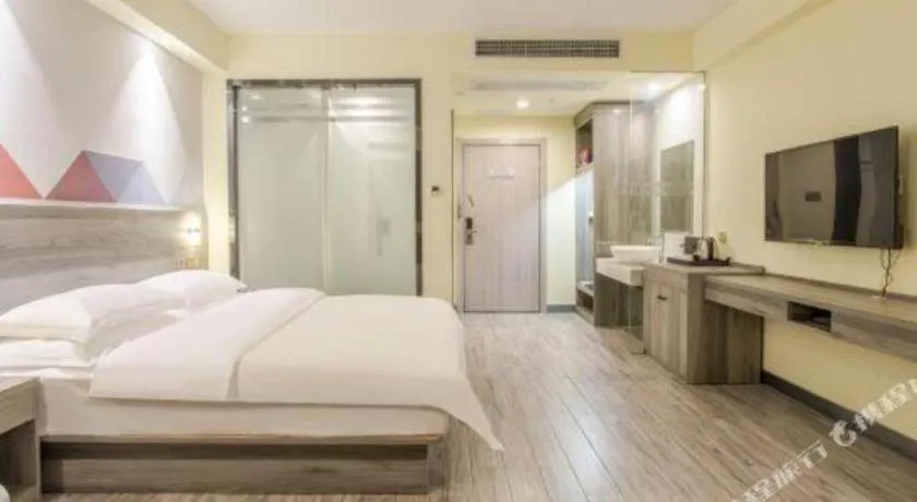 Bed in Borrman Hotel Fangchenggang Qisha