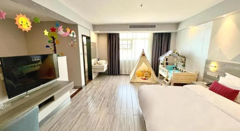 Bed in Borrman Hotel Fangchenggang Qisha